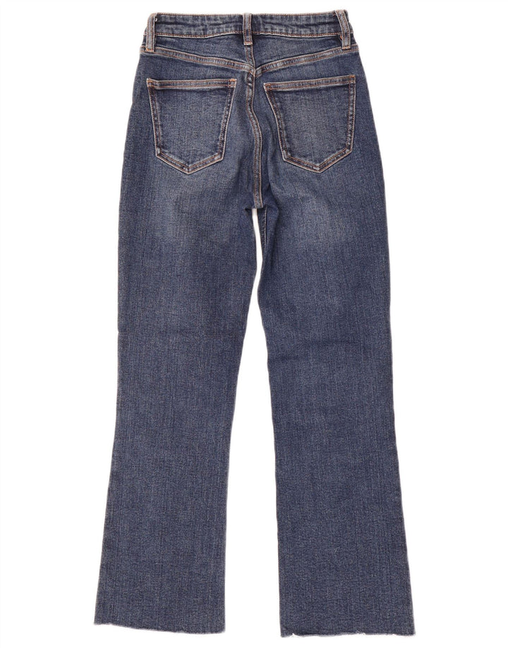 Zara Damen Bootcut Jeans EU 32 2XS W22 L25 Blau
