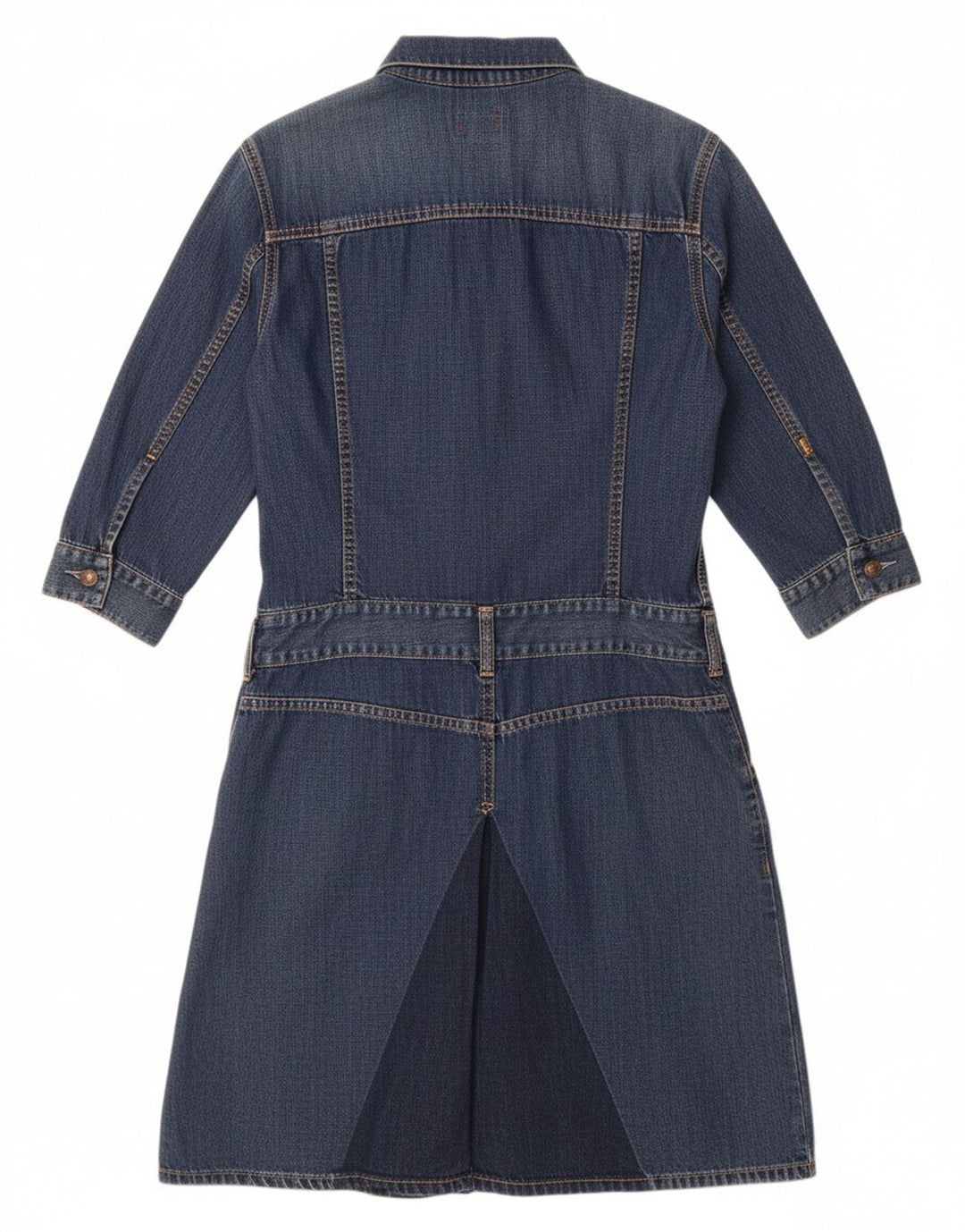 LEVI'S Mädchen-Pullover-Jeanskleid mit 3/4-Ärmeln, 11–12 Jahre, Mittelblau