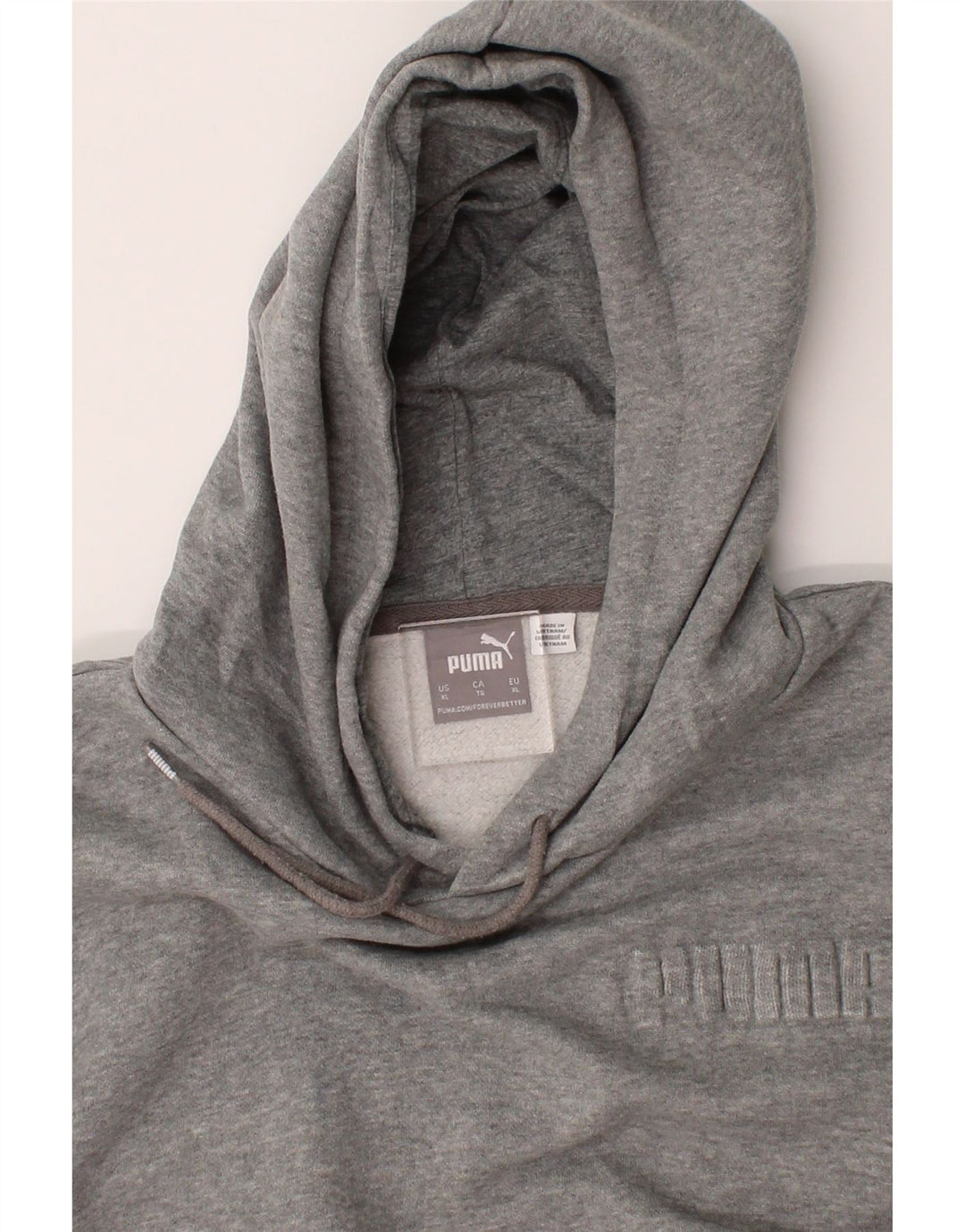 PUMA Mens Hoodie Jumper XL Grey Cotton Vintage Puma and Second-Hand Puma from Messina Hembry 