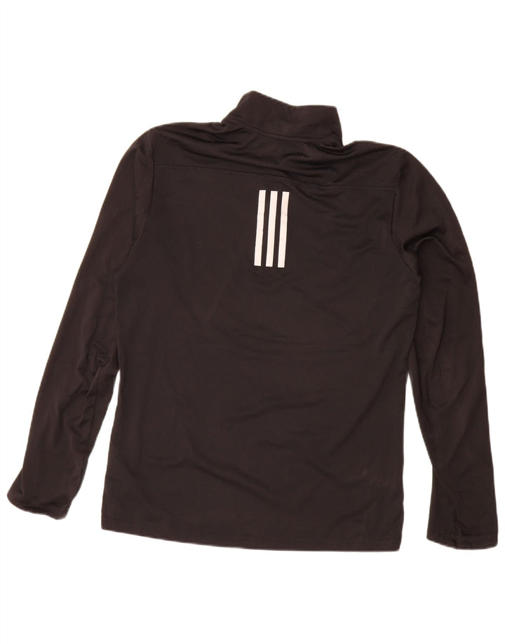 Adidas Herren Aeroready Zip Neck Pullover Trainingsanzug Top Small Schwarz Polyester