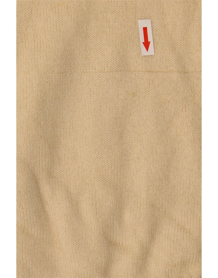Gran Sasso Damen Crop Rollkragenpullover Pullover UK 10 Small Beige
