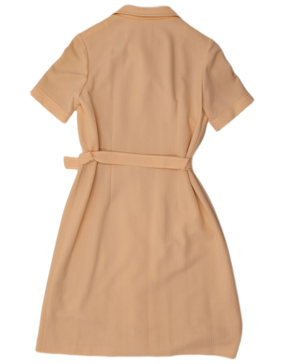 Vintage Damen Polokleid UK 12 Medium Beige