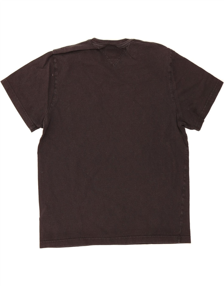 TOMMY HILFIGER Mens Graphic T-Shirt Top Medium Black Cotton Vintage Tommy Hilfiger and Second-Hand Tommy Hilfiger from Messina Hembry 