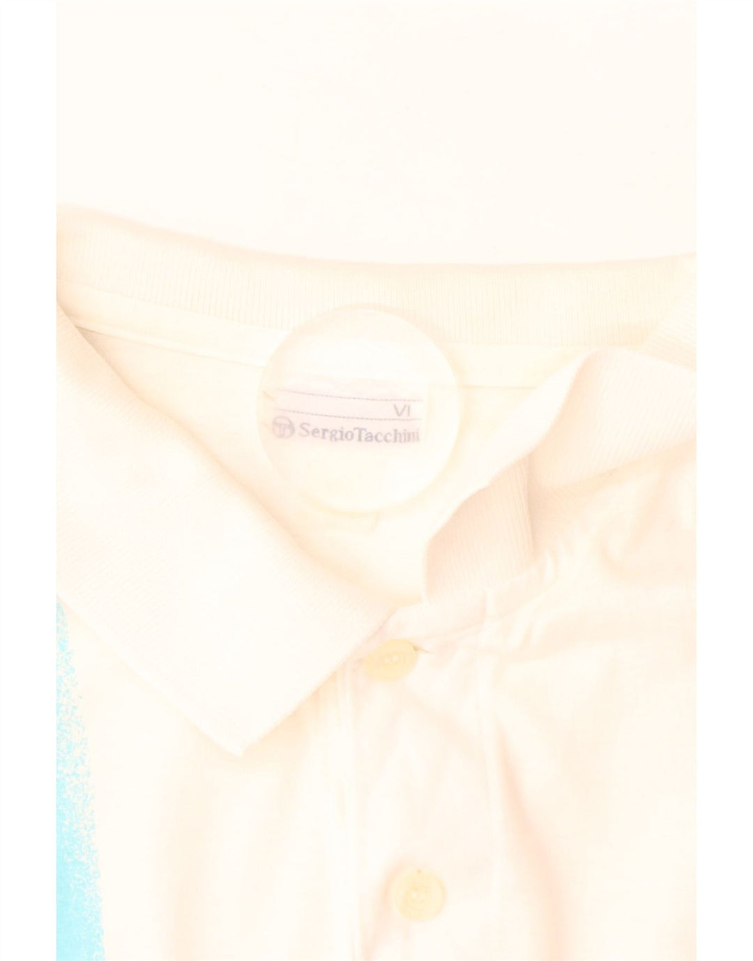 SERGIO TACCHINI Herren-Poloshirt EU 52, groß, weiß gestreift