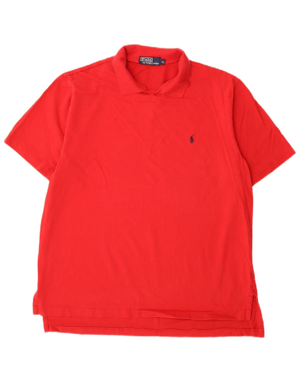 Polo Ralph Lauren Herren-Poloshirt XL, rote Baumwolle