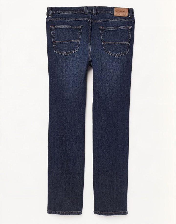 Bugatti Herren Nevada Straight Jeans W36 L32 Marineblau Baumwolle