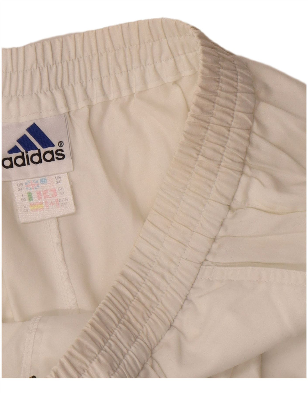 Adidas Herren Chino Shorts W34 Large Weiß Polyester