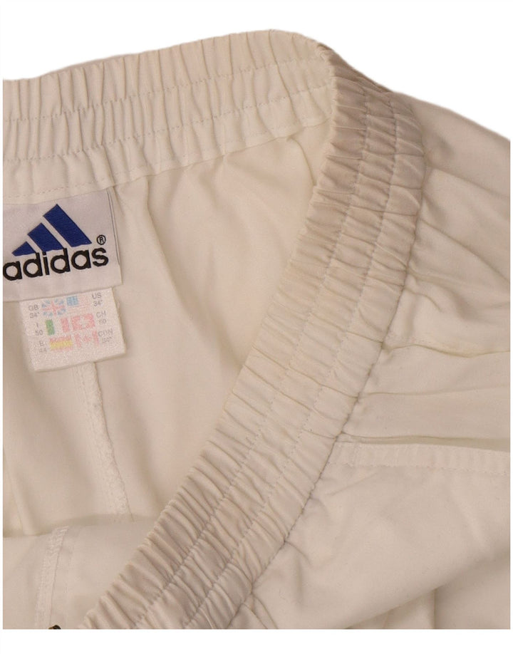 Adidas Herren Chino Shorts W34 Large Weiß Polyester