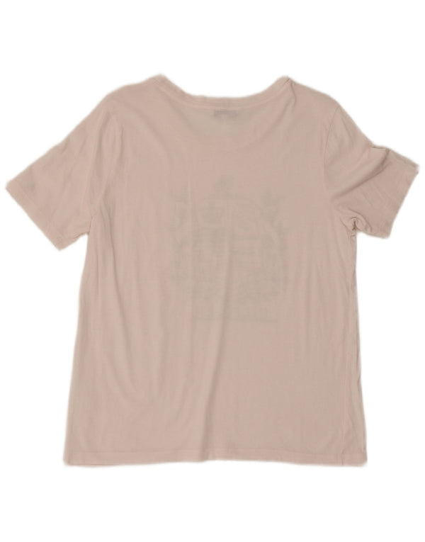 Tommy Hilfiger Damen Grafik-T-Shirt-Oberteil UK 16 Large Pink