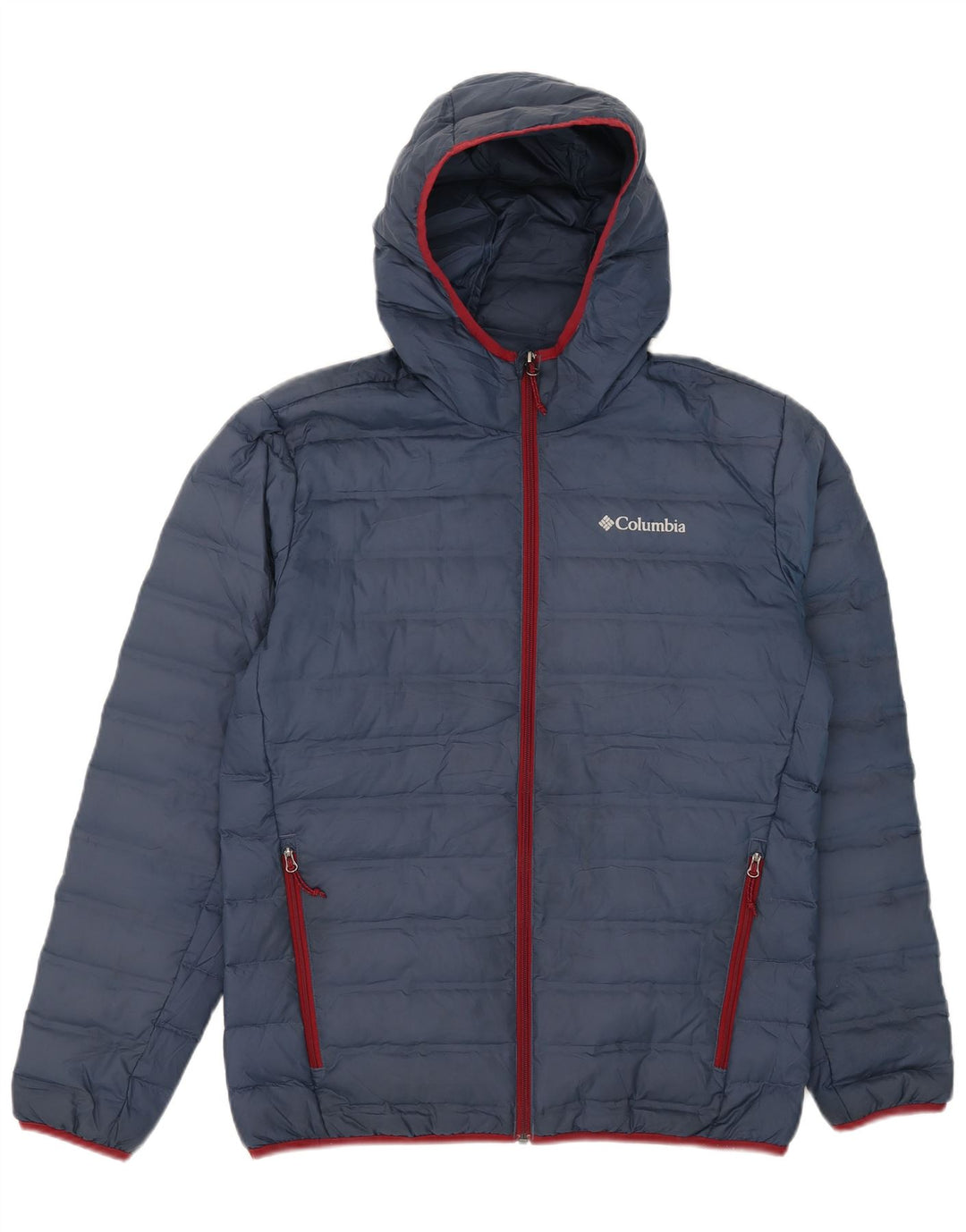 Columbia Herren-Jacke mit Kapuze, gepolstert, UK 38, mittelmarineblau, Polyester
