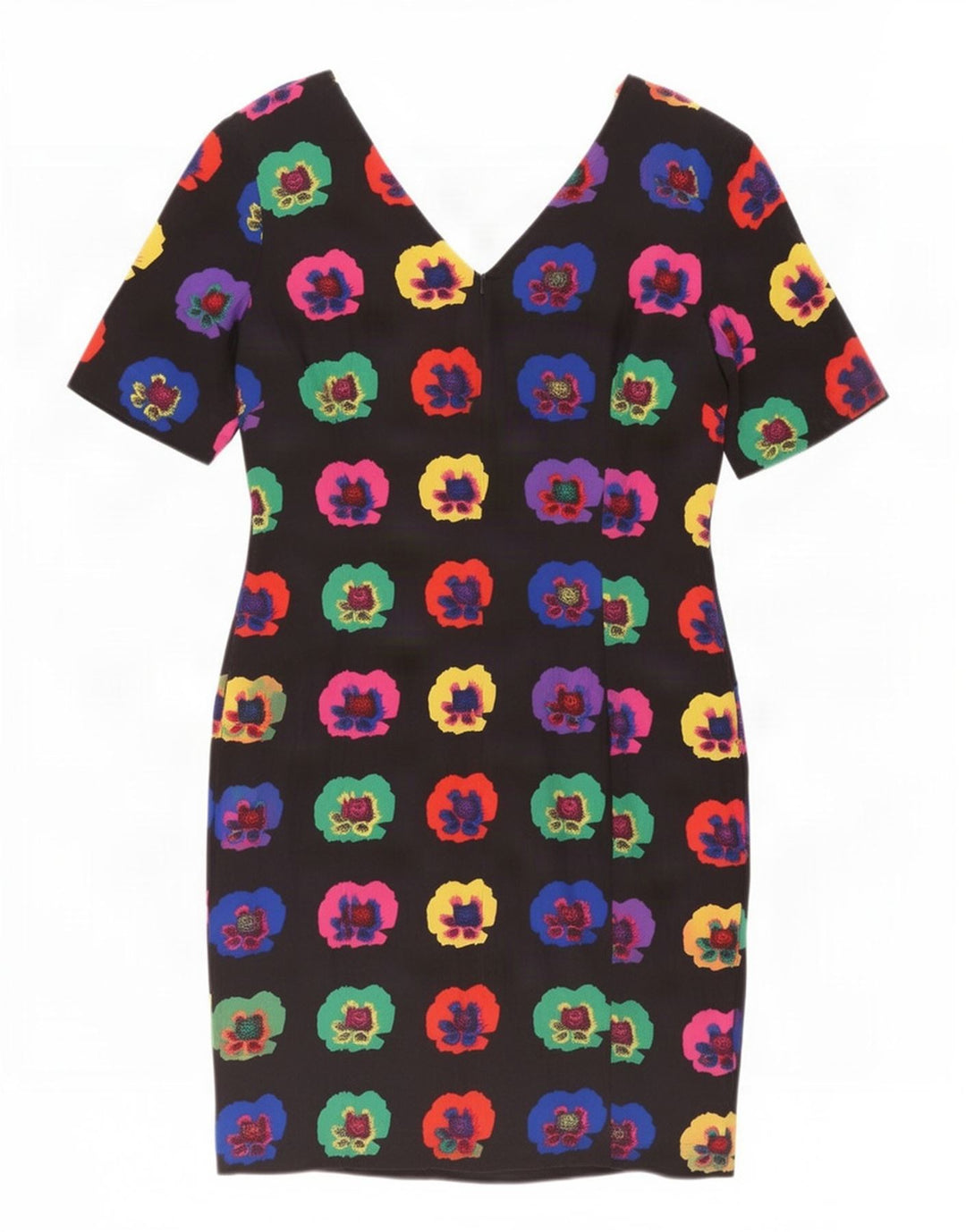 Laurel Damen Etuikleid EU 40 Mittelschwarze Blumenseide