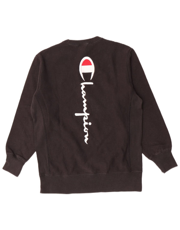 Champion Damen Sweatshirt Pullover UK 20 2XL Schwarz