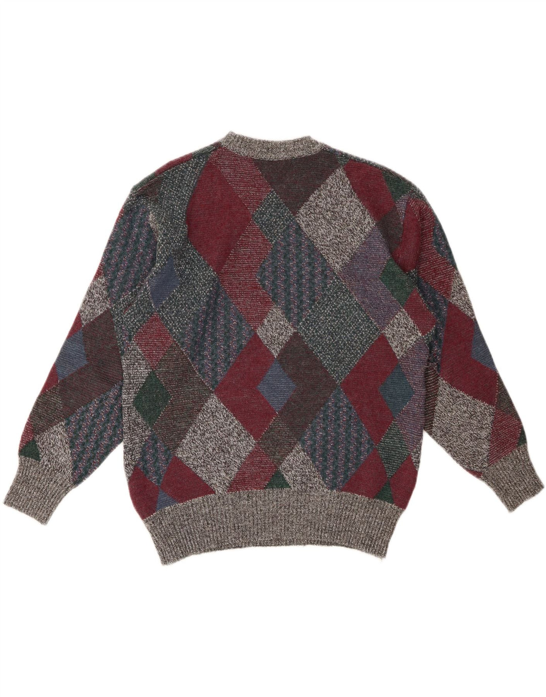 VINTAGE Herren Pullover mit Rundhalsausschnitt IT 48 Medium Mehrfarbig