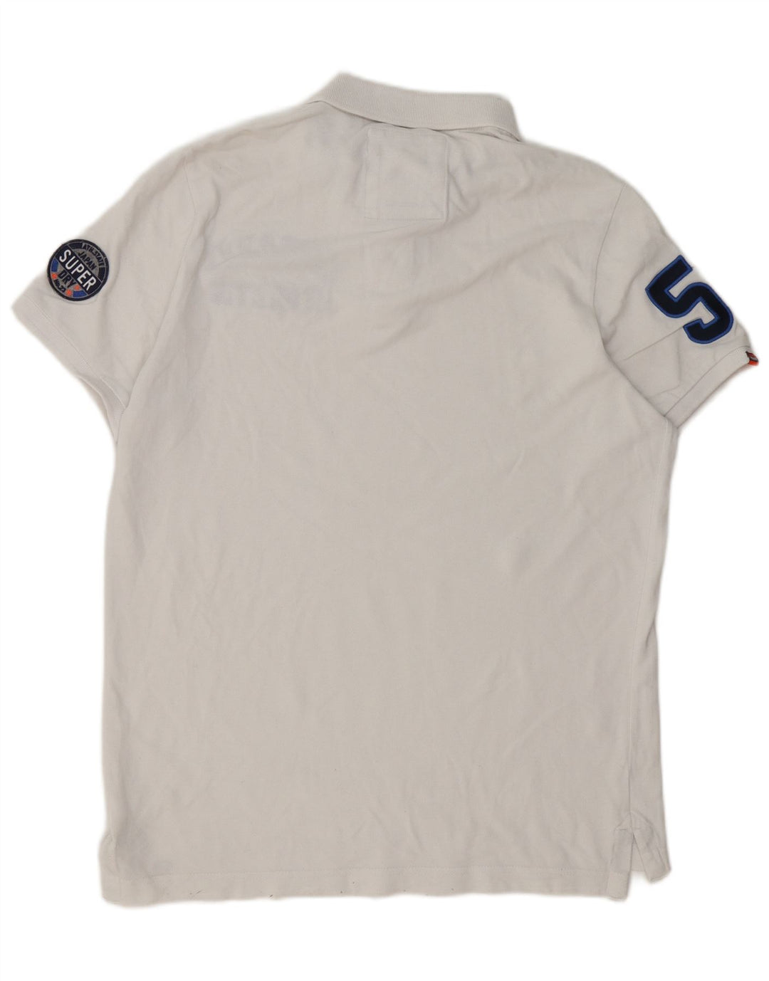 Superdry Herren-Poloshirt mit Grafik, 2XL, Weiß