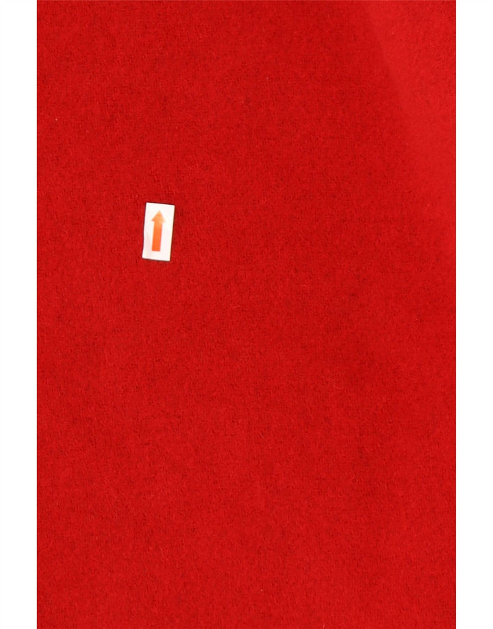 DAVID BARRY Damen Cape-Mantel, Einheitsgröße, rote Wolle