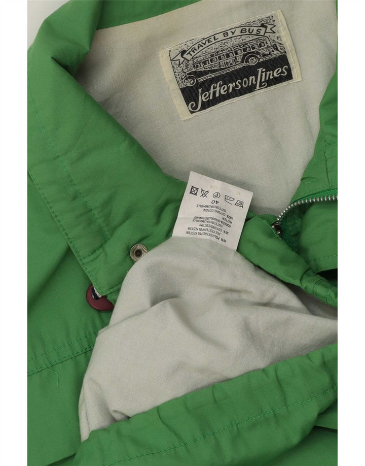 Vintage Herren Graphic Utility Jacke UK 40 Große blaue Baumwolle
