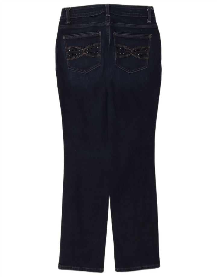 Lee Damen Straight Jeans W28 L30 Marineblau