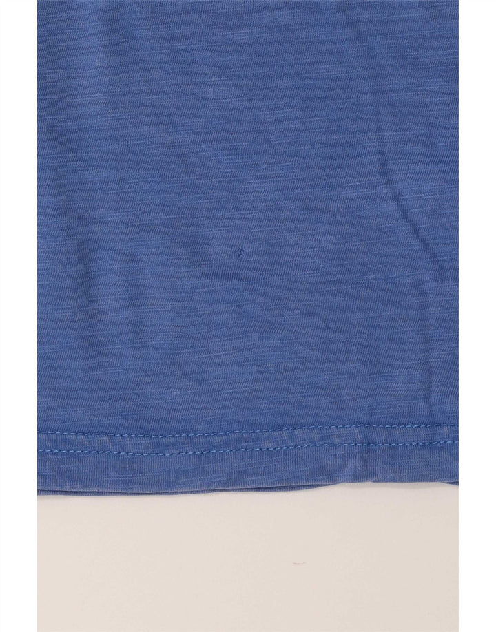 Tommy Hilfiger Herren-T-Shirt mit Grafik, klein, aus blauer Baumwolle