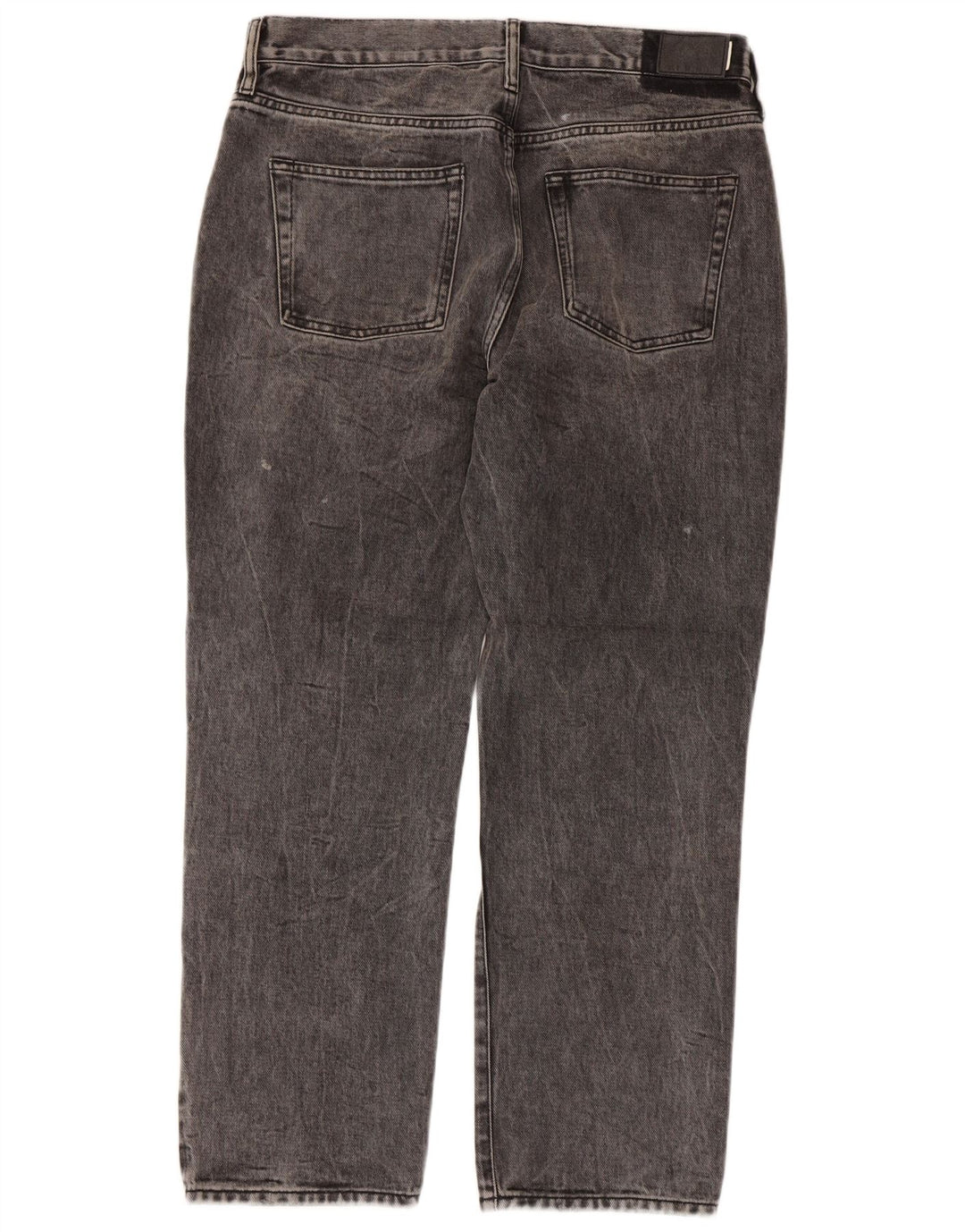 Superdry Herren Straight Jeans W32 L28 Graue Baumwolle