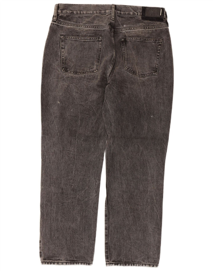 Superdry Herren Straight Jeans W32 L28 Graue Baumwolle