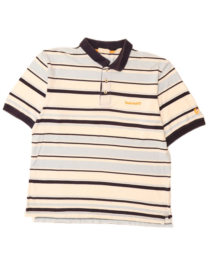 TIMBERLAND Herren-Poloshirt XL, mehrfarbig, gestreift, Baumwolle