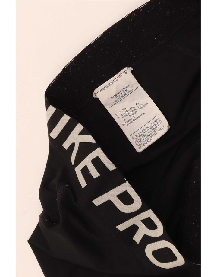 Nike Mädchen-Leggings mit Grafik, 12–13 Jahre, groß, schwarzes Polyester