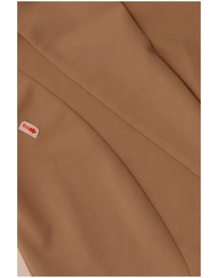 Quiz Damen-Blazer mit 3/4-Ärmeln, offen, UK 12, Mittelbeige, Polyester