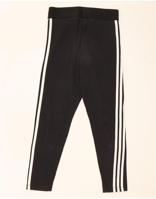Adidas Damen Leggings UK 8/10 Small Schwarz