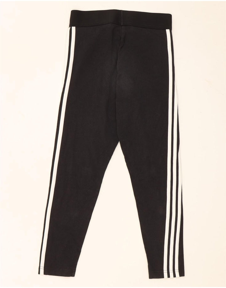 Adidas Damen Leggings UK 8/10 Small Schwarz