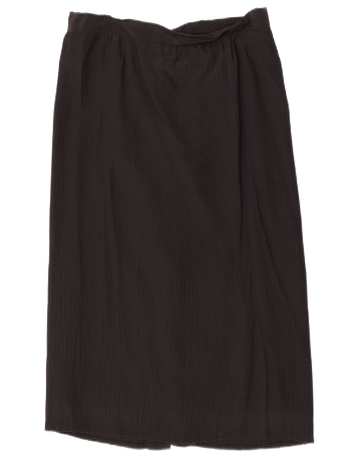 Vintage Damen Midirock W30 Medium Schwarz