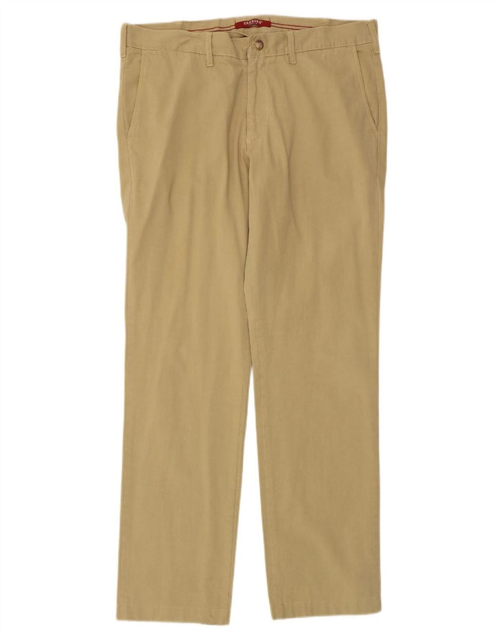 Carrera Herren gerade Chinohose W38 L32 Beige