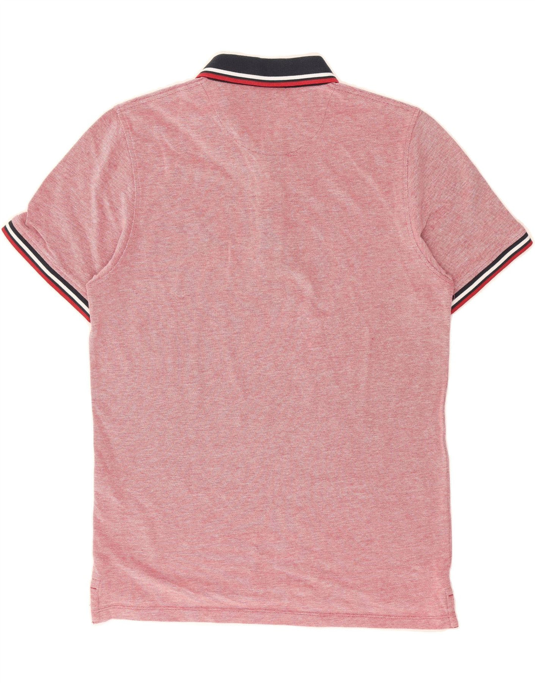 JACK & JONES Mens Polo Shirt Medium Red Flecked Cotton Vintage Jack & Jones and Second-Hand Jack & Jones from Messina Hembry 
