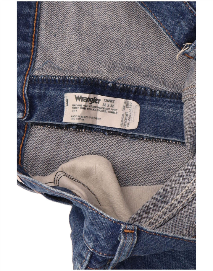 WRANGLER Herren Jeansshorts W38 XL Blaue Baumwolle
