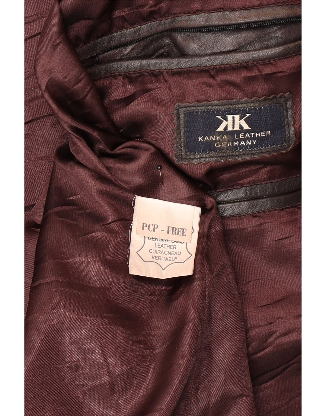 Vintage Herren Lederjacke UK 44 2XL Schwarzes Leder