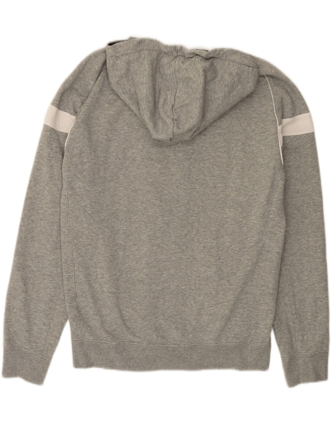 CHAMPION Herren-Kapuzenpullover mit Reißverschluss, mittelgraue Colourblock-Baumwolle