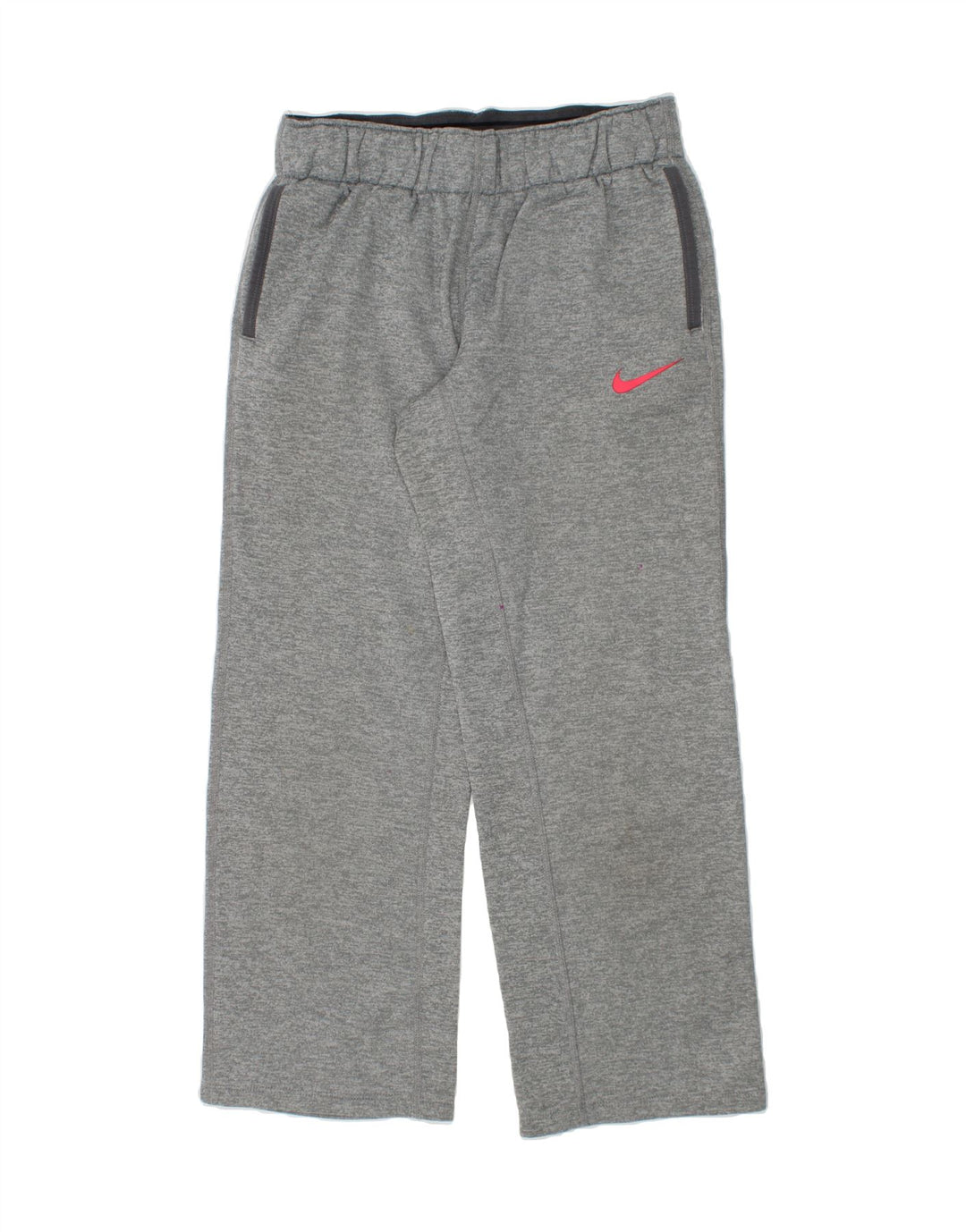 NIKE Girls Dri Fit Tracksuit Trousers 8-9 Years Small Grey Polyester Vintage Nike and Second-Hand Nike from Messina Hembry 
