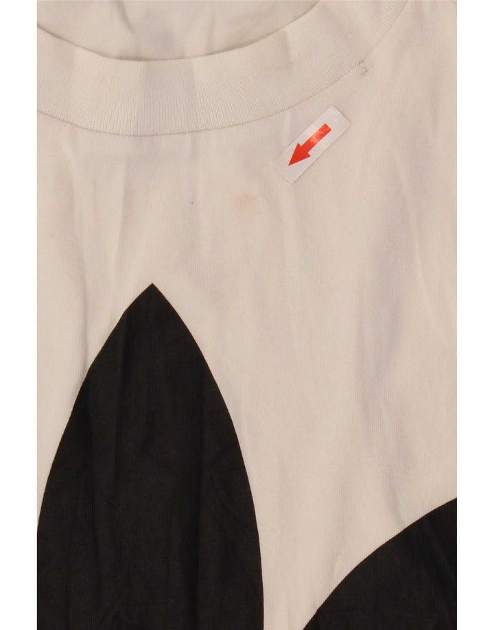 Adidas Damen Graphic Vest Top UK 12 Mittelweiße Baumwolle