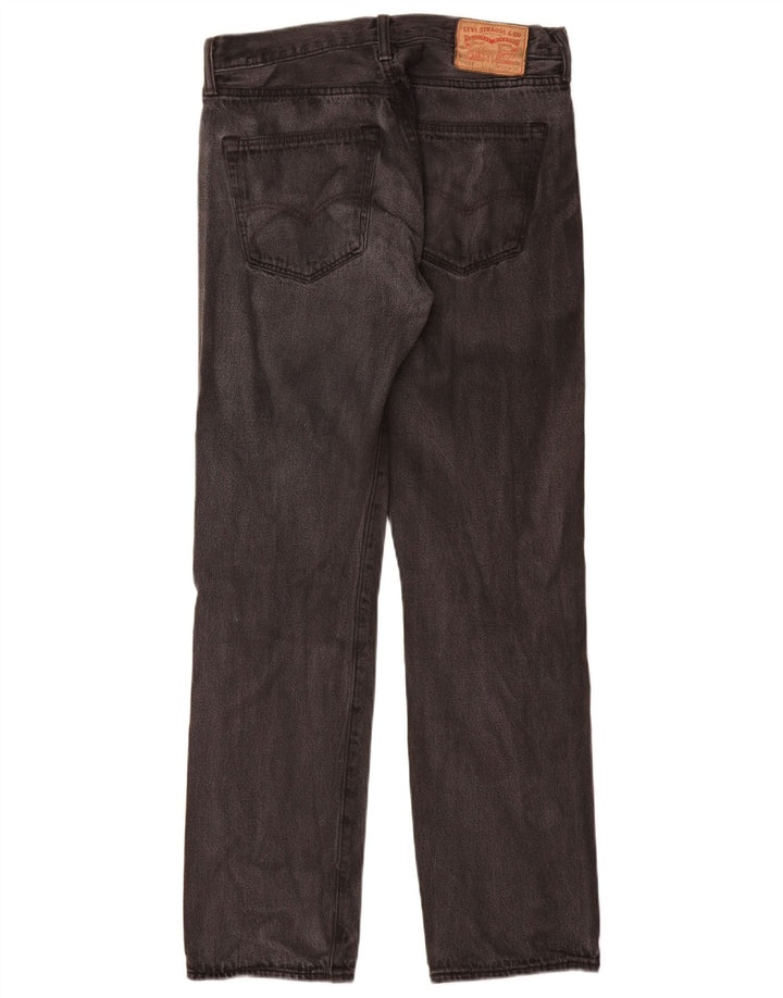 Levi's Herren Straight Jeans W32 L32 Graue Baumwolle