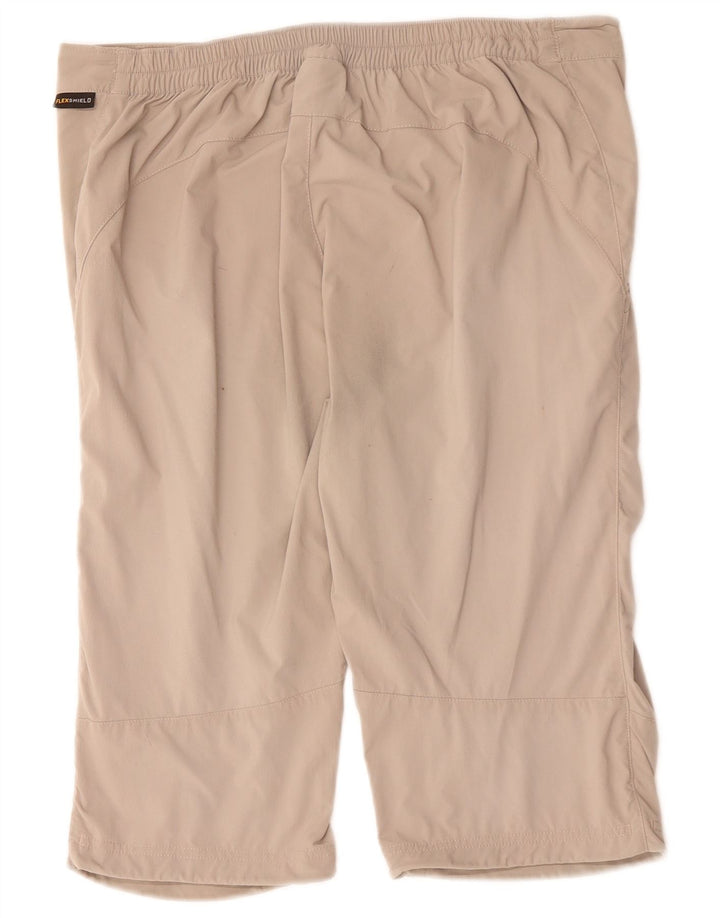 Jack Wolfskin Damen Bermudashorts UK 12 Medium W34 Khaki Polyamid
