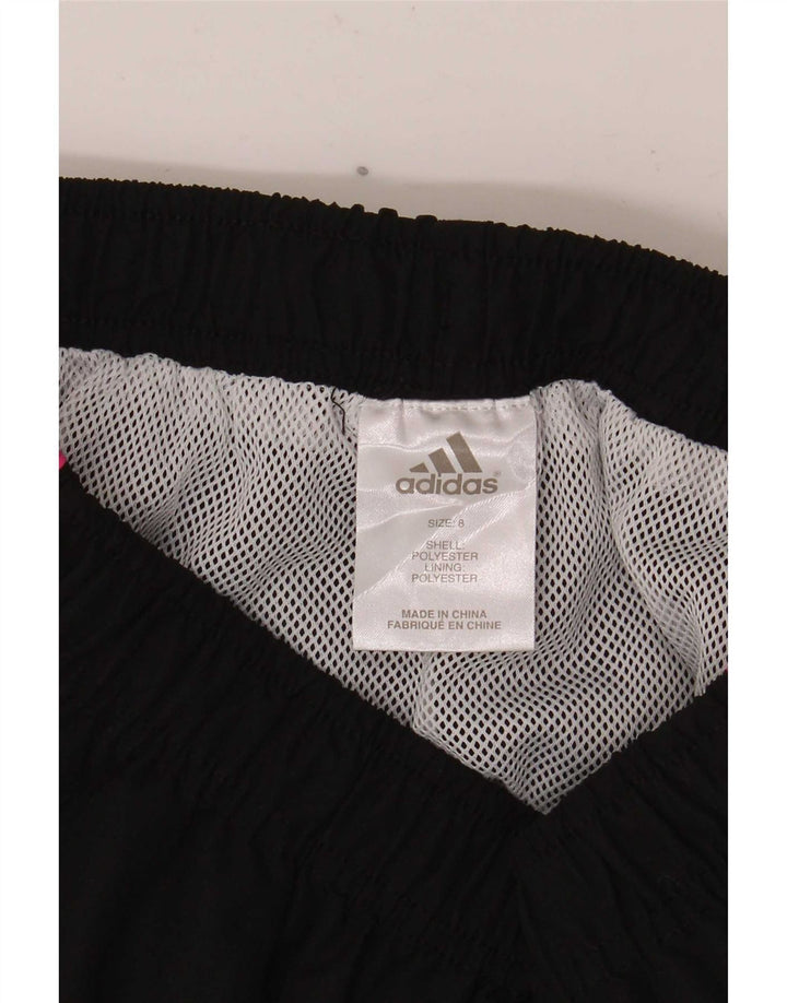 Adidas Damen Sportshorts UK 8 Small W24 Schwarz Polyester