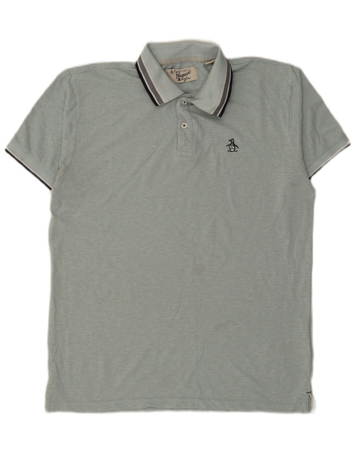 Penguin Herren Poloshirt XL Blau Baumwolle