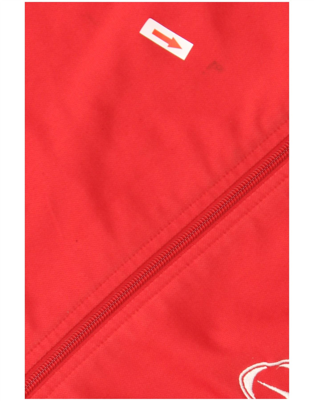 Nike Herren-Trainingsanzugoberteil, UK-Größe 35/37, klein, rotes Farbblock-Polyester