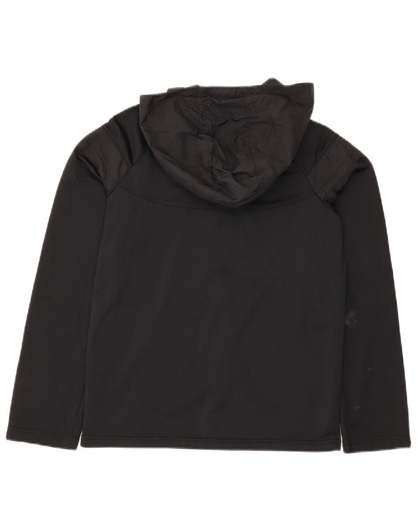 Nike Mädchen-Kapuzenpullover mit Reißverschluss, 13–14 Jahre, XL, schwarzes Polyester