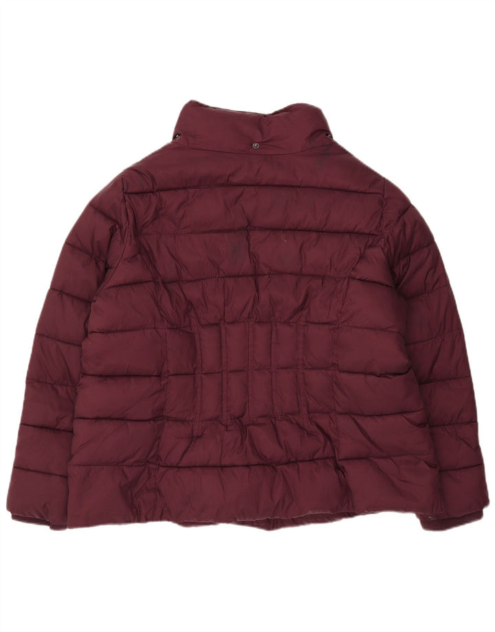 Monsoon Damen Wattierte Jacke UK 18 XL Burgund Nylon