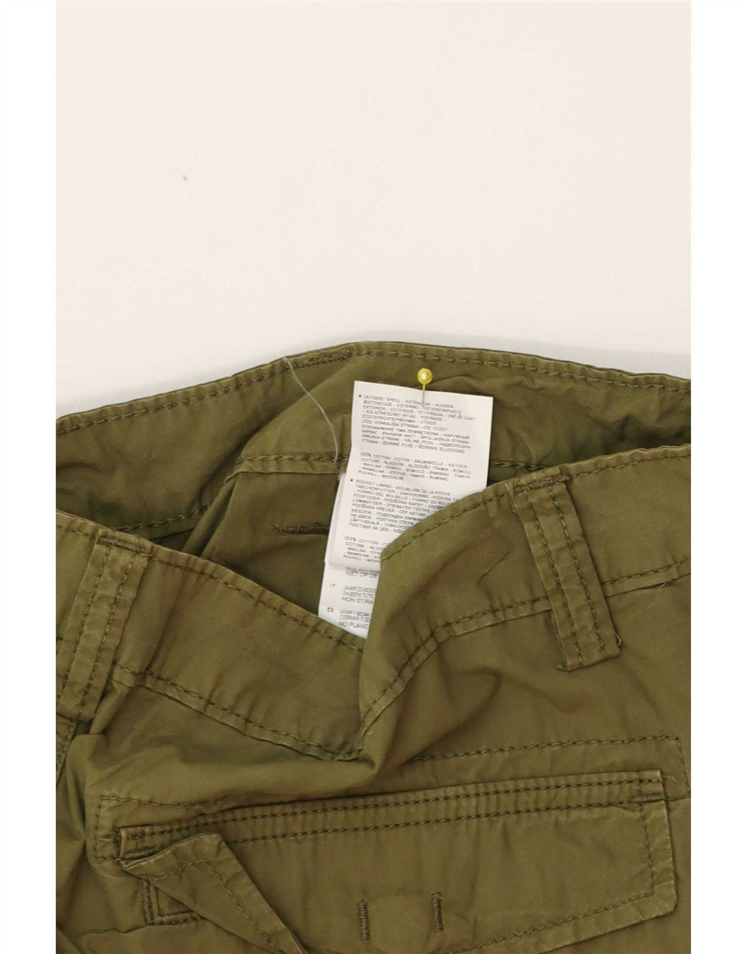 Napapijri Herren Cargoshorts W34 Große grüne Baumwolle
