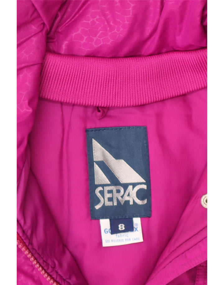 Serac Damen-Skijacke in Übergröße, UK 8, Größe S, rosa Baumwolle