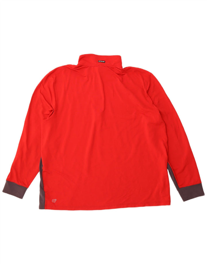 PUMA Herren-Pullover-Trainingsanzug mit Reißverschluss, 3XL, graues Farbblock-Polyester