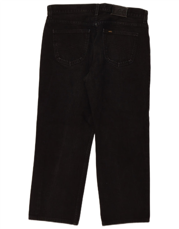 Lee Herren Straight Jeans W36 L27 Schwarz
