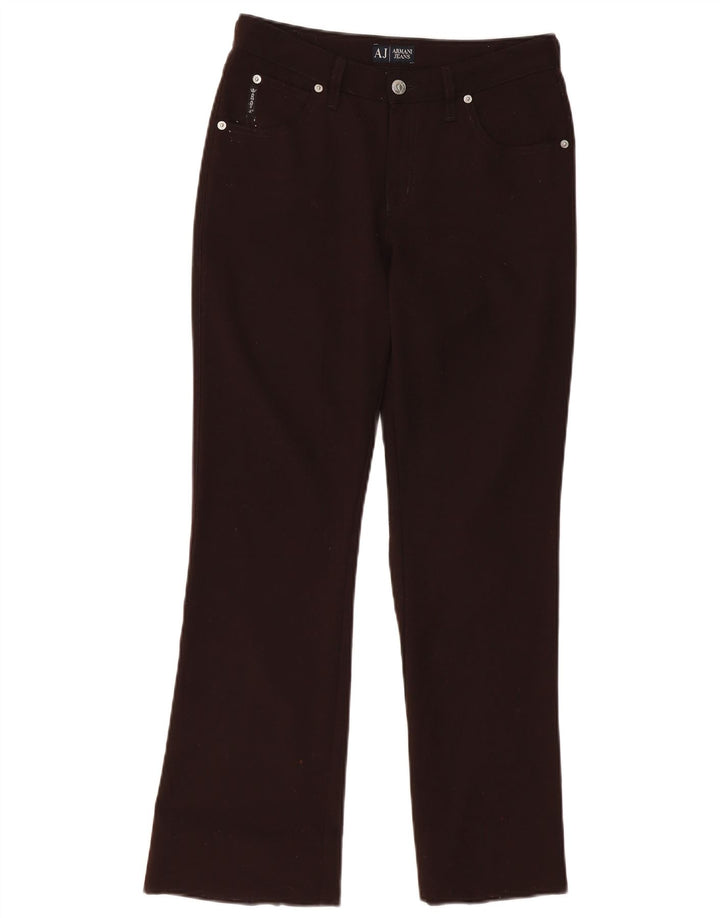 ARMANI Damen Bootcut Freizeithose W28 L28 Braun