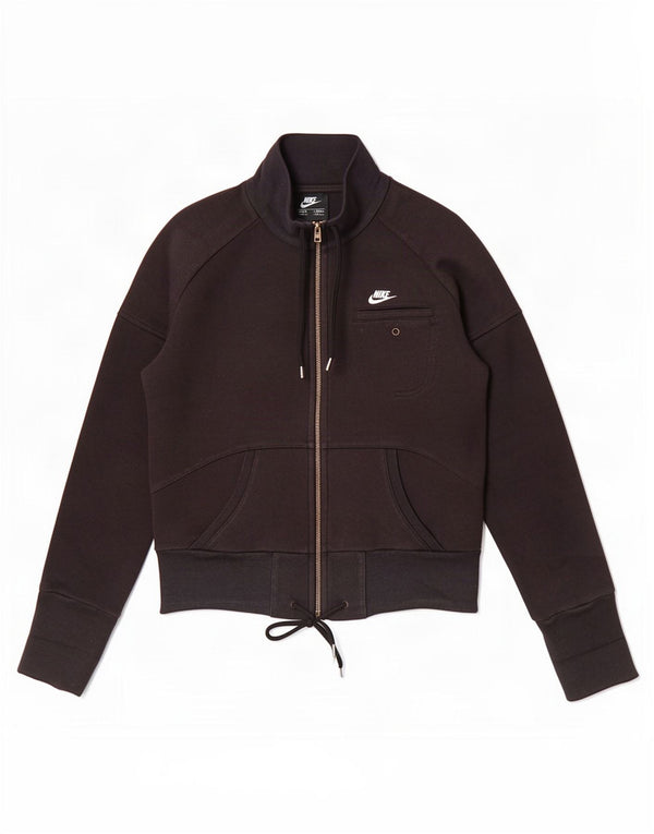 Nike Damen-Trainingsanzugoberteil, UK-Größe 8/10, Größe S, Schwarz, Baumwolle